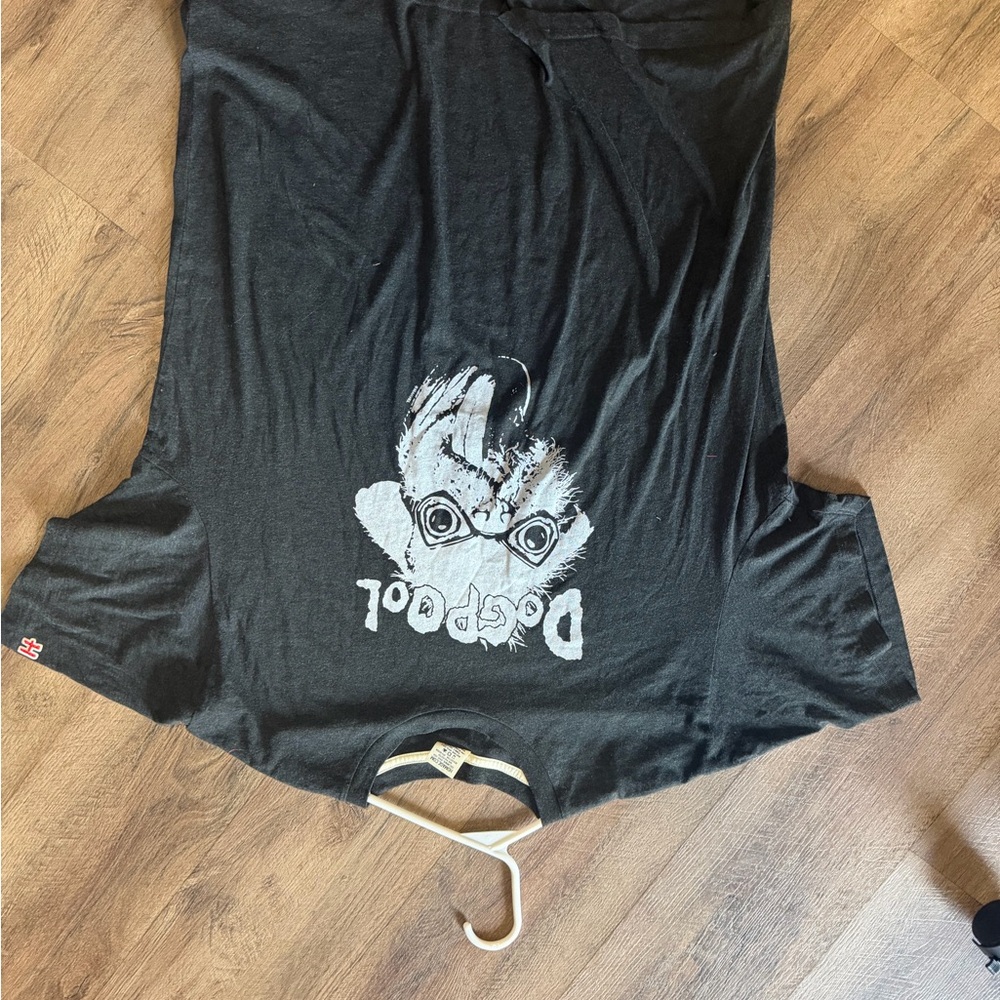 HOMAGE Black Tee with Red Logo Tag